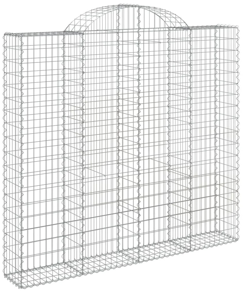 Cestos gabião arqueados 4pcs 200x30x180/200cm ferro galvanizado