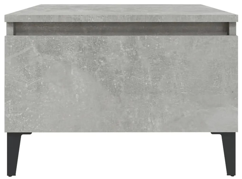 Mesas de apoio 2 pcs 50x46x35cm deriv. madeira cinzento-cimento