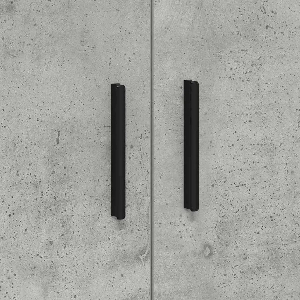 Armário de Armazenamento vidaXL Cinza Concreto 108x41x40 cm Madeira de