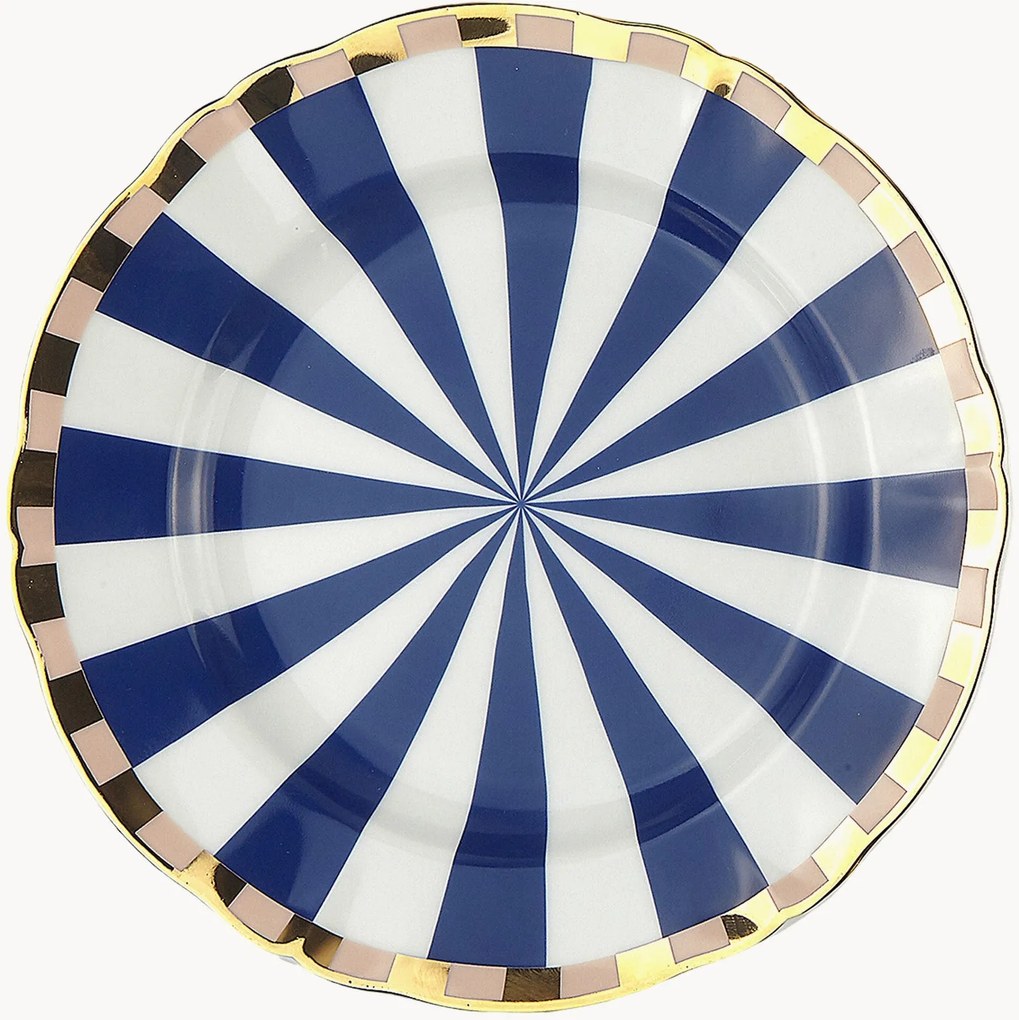 Prato de pequeno-almoço em porcelana artesanal Abracadabra