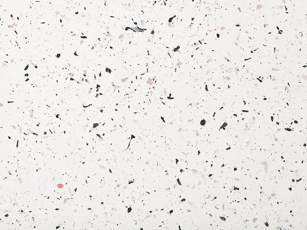 Mesa de centro branca com efeito terrazzo TREZZO Beliani