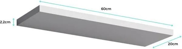 Prateleira Modular Ardegão – 60 cm – Branco Mate – Design Minimalista