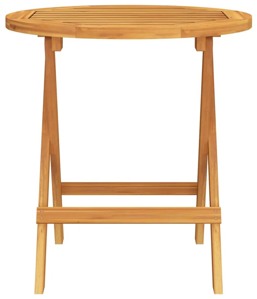 Mesa de bistrô Ø46x47 cm madeira de acácia maciça