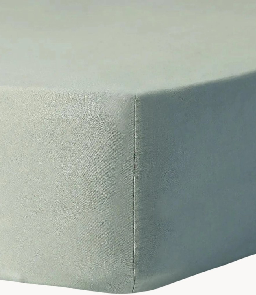 Lençol elástico artesanal em algodão para cama boxspring Luna