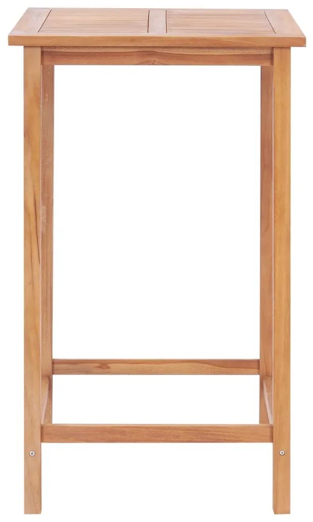 3 pcs conjunto de bar em madeira de teca maciça