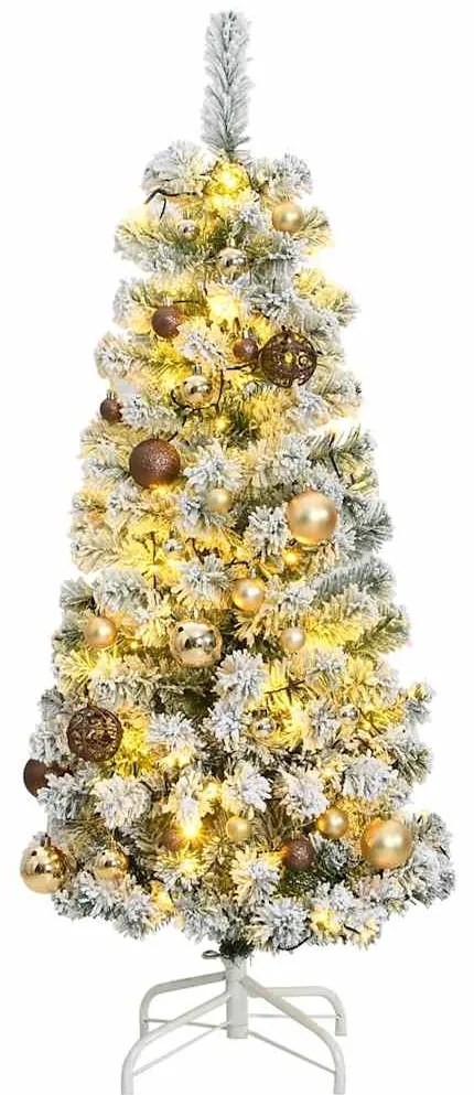 vidaXL Árvore Natal artificial articulada c/ 150 luzes LED+bolas 150cm