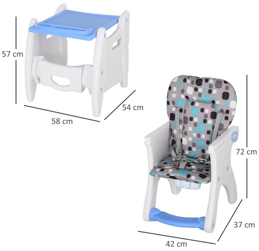 Cadeira para bebês acima de 6 meses 3 posições ajustáveis Acolchoado azul