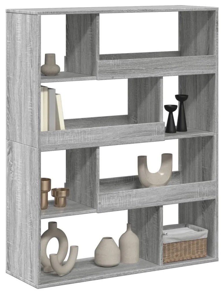 divisória 100x33x125,5 cm derivados de madeira cinzento sonoma