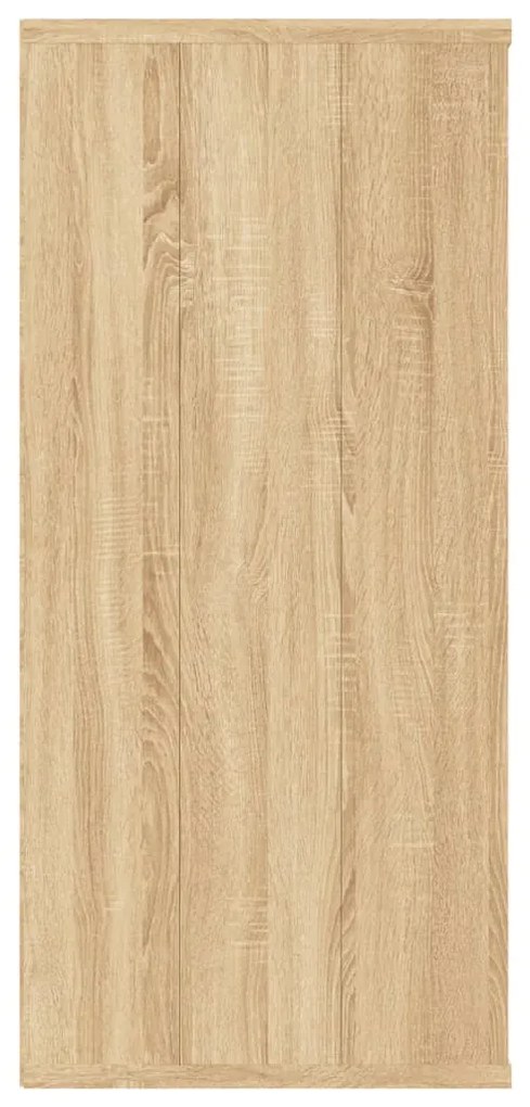 Estante/aparador 66x30x98 cm contraplacado cor carvalho sonoma