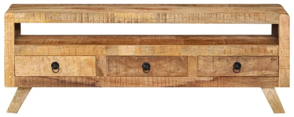 Móvel de TV 110x30x40 cm madeira de mangueira maciça
