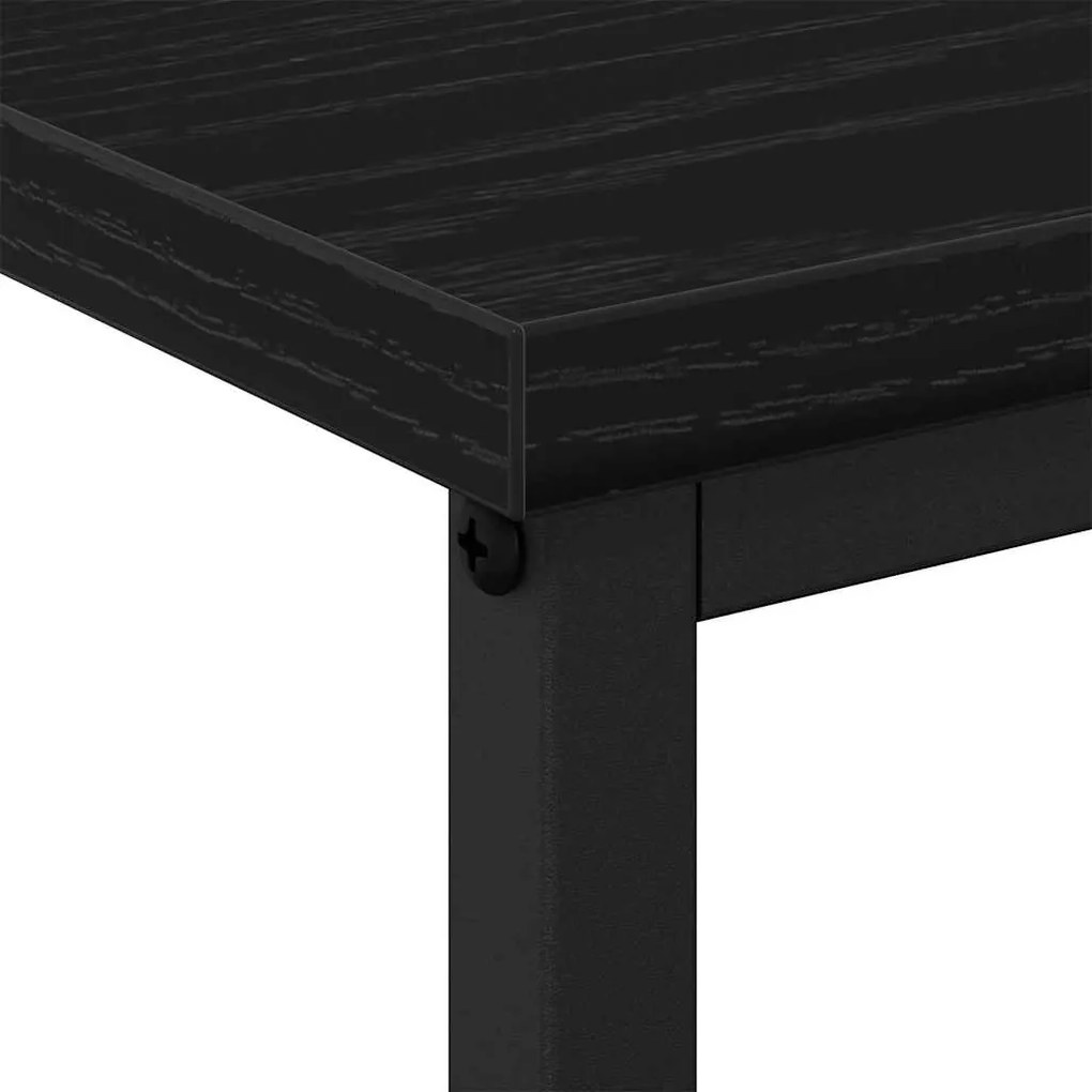 gabinete de cabeceira vidaXL madeira de carvalho preto 41x31x80 cm mad