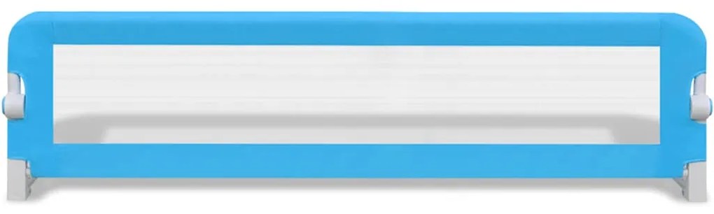 Barra de segurança para cama de criança 2 pcs 150x42 cm azul
