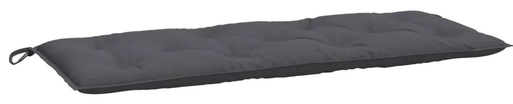 Almofadão para banco de jardim 120x50x7 cm tecido antracite