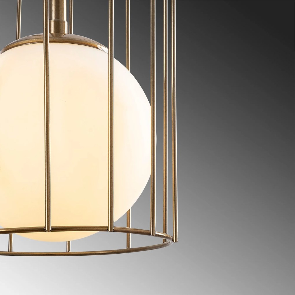 Candeeiro Chandelier Tweety – Branco Vintage – 17 x 17 cm