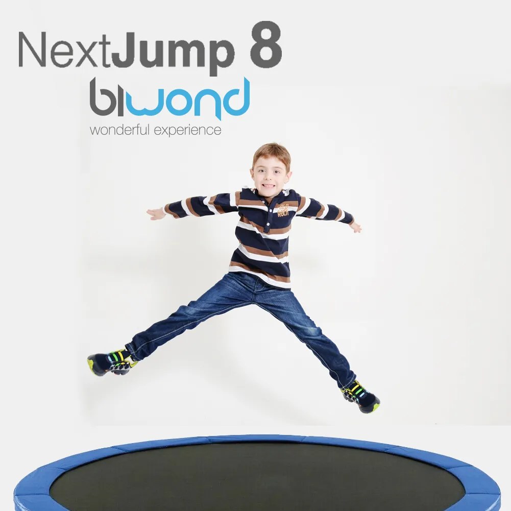 Trampolim Infantil Cama Elástica 2.44m NextJump 8 Biwond Azul