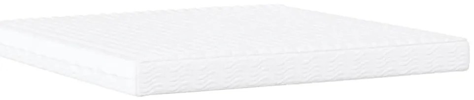 Cama com colchão 200x200 cm couro artificial castanho