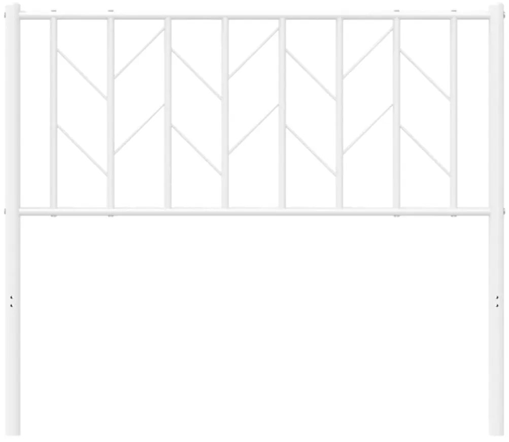 Cabeceira de cama 100 cm metal branco