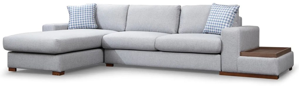Sofá de Canto Loop – Cinza Claro – 332 cm x 194 cm