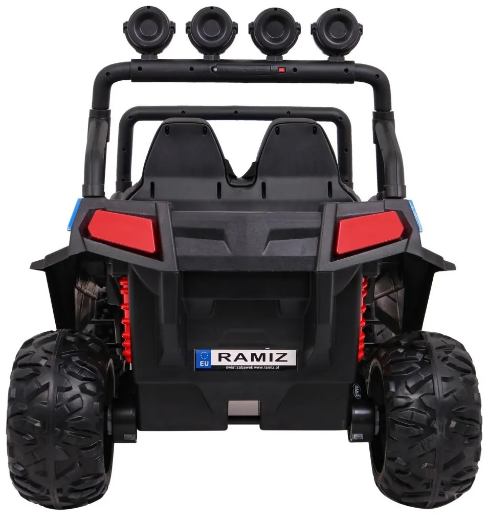 Carro elétrico para Crianças 2 Lugares Grand Buggy 24V 4x4 LIFT STRONG Rodas Espuma EVA, Assento couro ecológico Azul