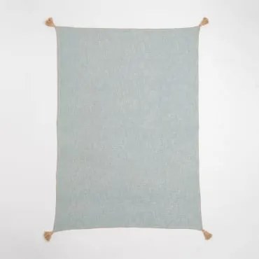 Manta Plaid Em Algodão Paraíba Tropa - Crema Linho - Sklum