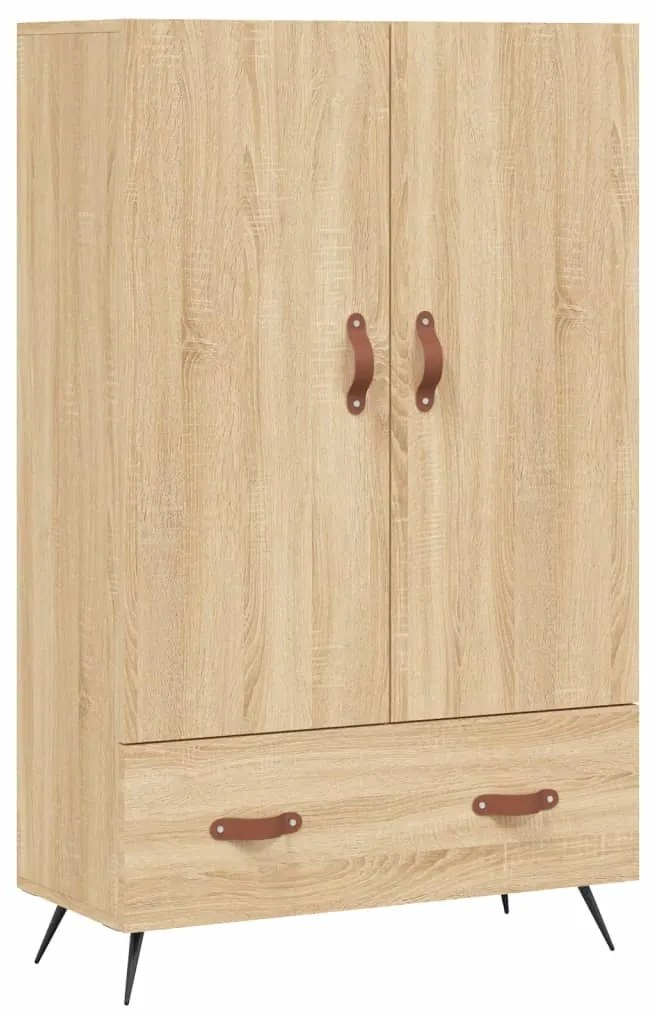 vidaXL Armário alto derivados de madeira 69,5x31x115cm carvalho sonoma