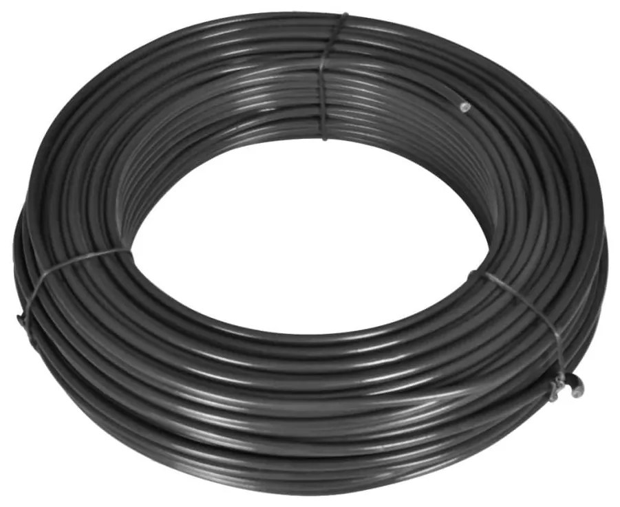 Cerca de arame com estacas de fixação 0,8x25 m cinzento