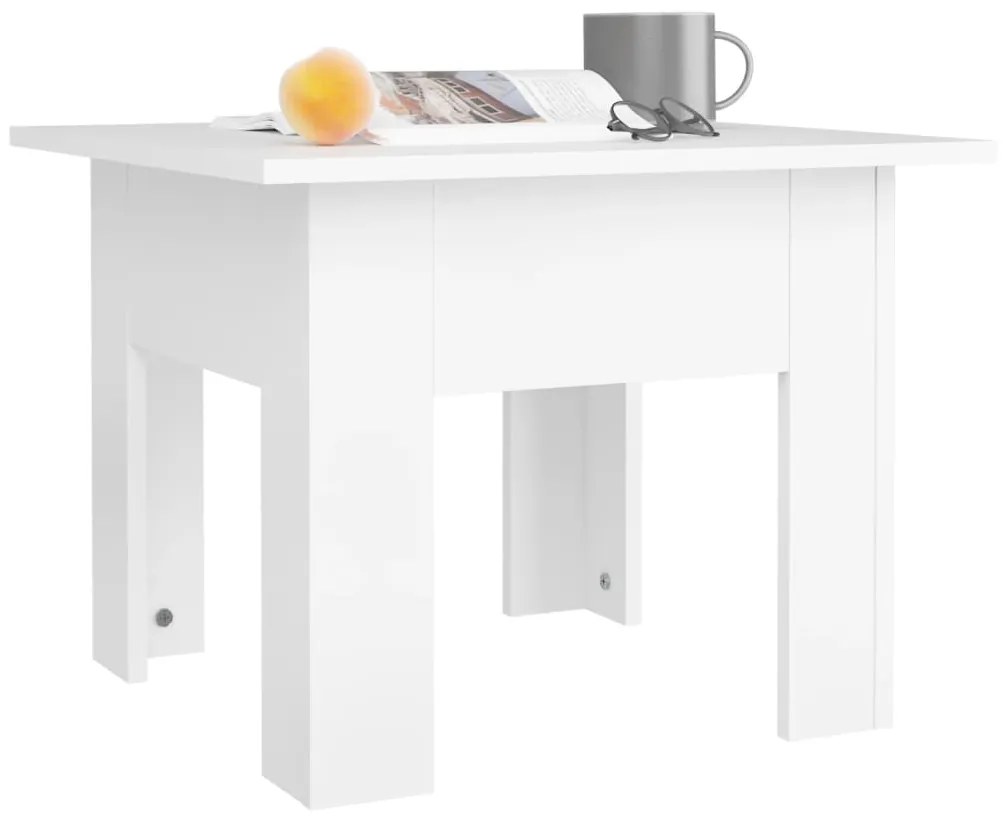 Mesa de centro 55x55x42 cm aglomerado branco