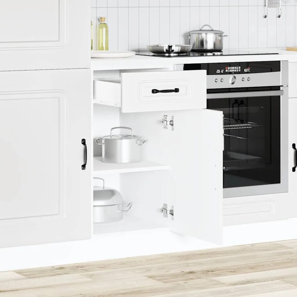 vidaXL Armário de cozinha baixo Kalmar madeira artificial branca