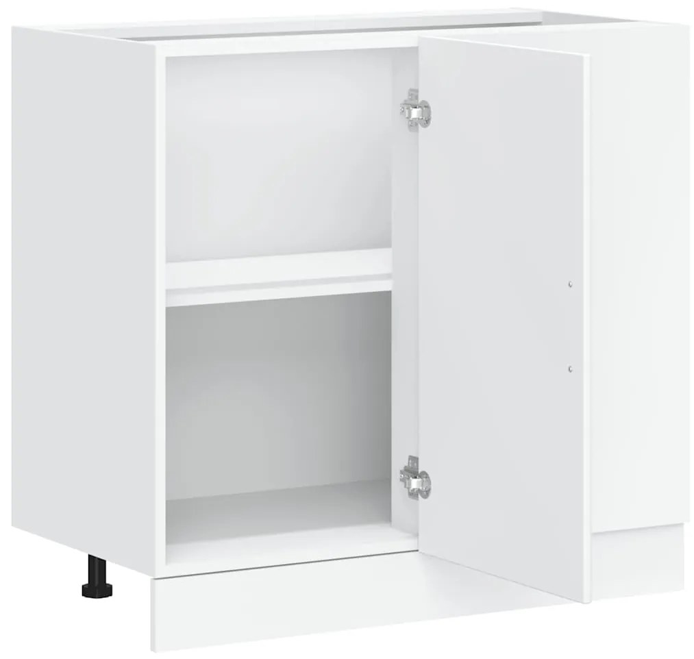 Armário base de cozinha Porto derivados de madeira branco