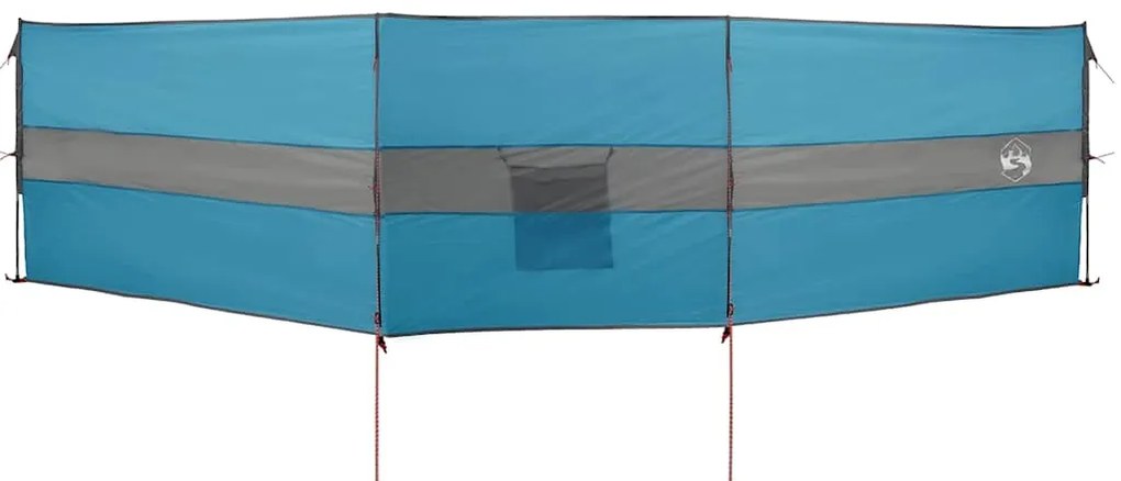 Corta-vento de campismo 490x123 cm impermeável azul