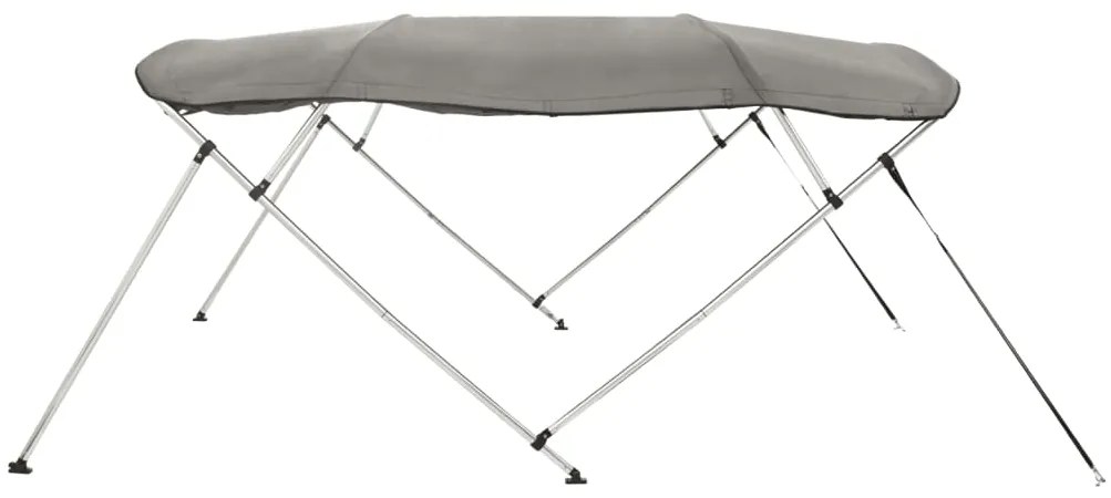 Toldo de 4 arcos Bimini c/ paredes laterais 243x(185-198)x137cm