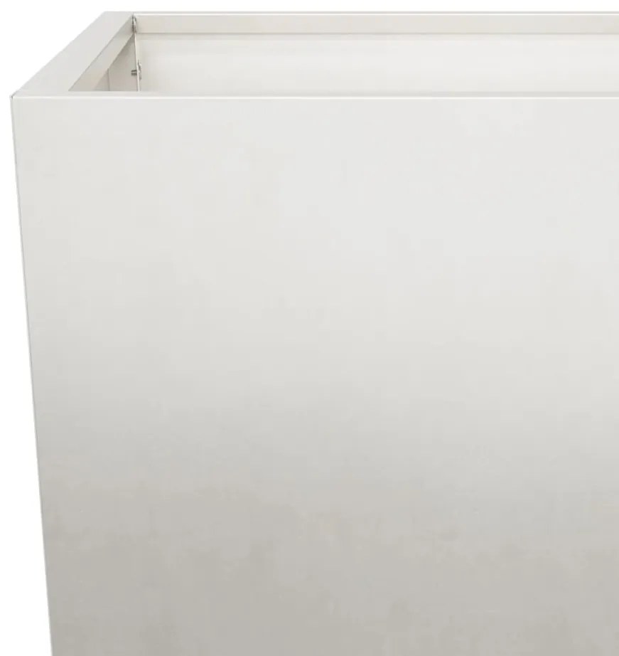 Vaso/floreira de jardim 45x45x75 cm aço inoxidável