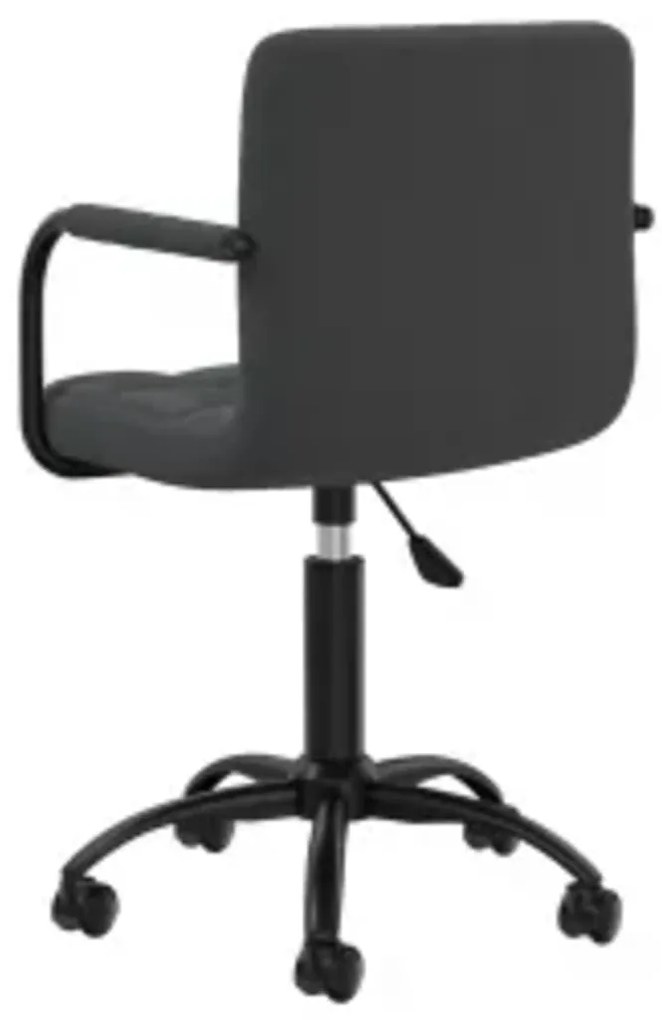 Cadeiras de jantar giratórias 6 pcs veludo preto