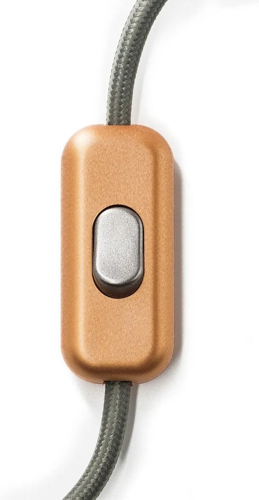 Interruptor unipolar em linha Creative Switch Cobre Escovado