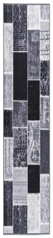 vidaXL Tapete/passadeira 80x500 cm cinzento
