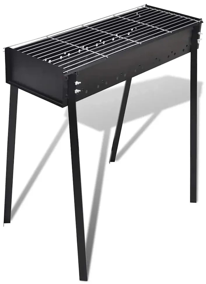Barbecue carvão 75 x 28 cm de pé / Quadrado