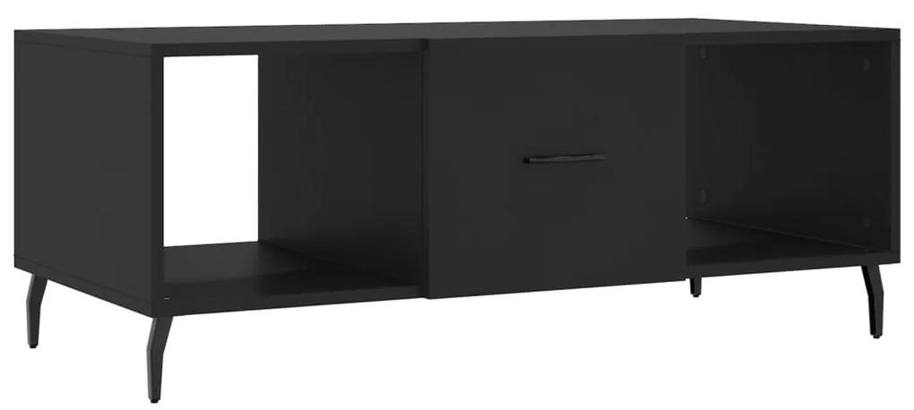 Mesa de centro 102x50x40 cm madeira processada preto