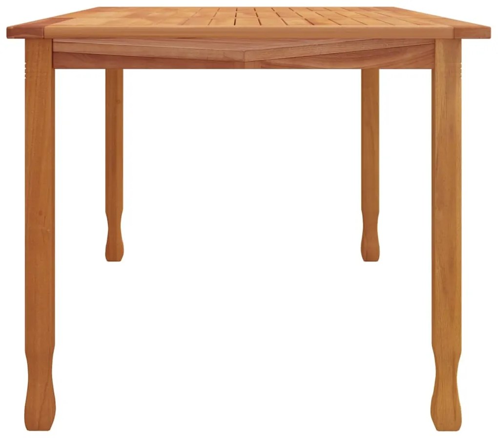 Mesa de jantar p/ jardim 150x90x75 cm madeira de teca maciça