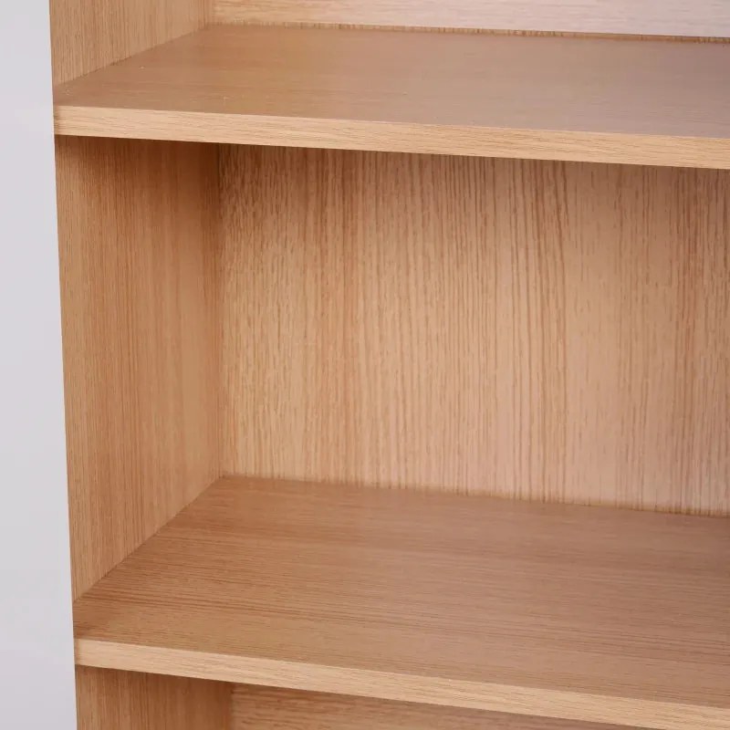Aparador Timez - Cor Castanho e Branco - 80x32x91cm - Design Contempor