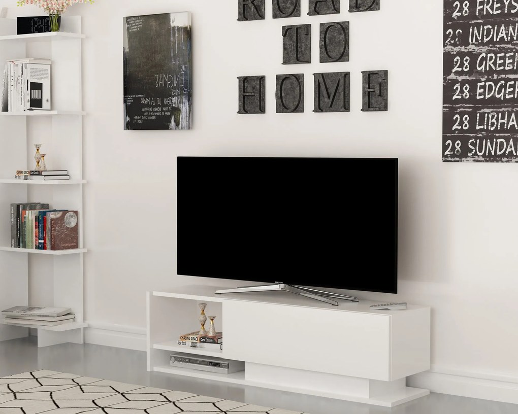 Móvel TV Damla – Branco – 120x35x31,8 cm