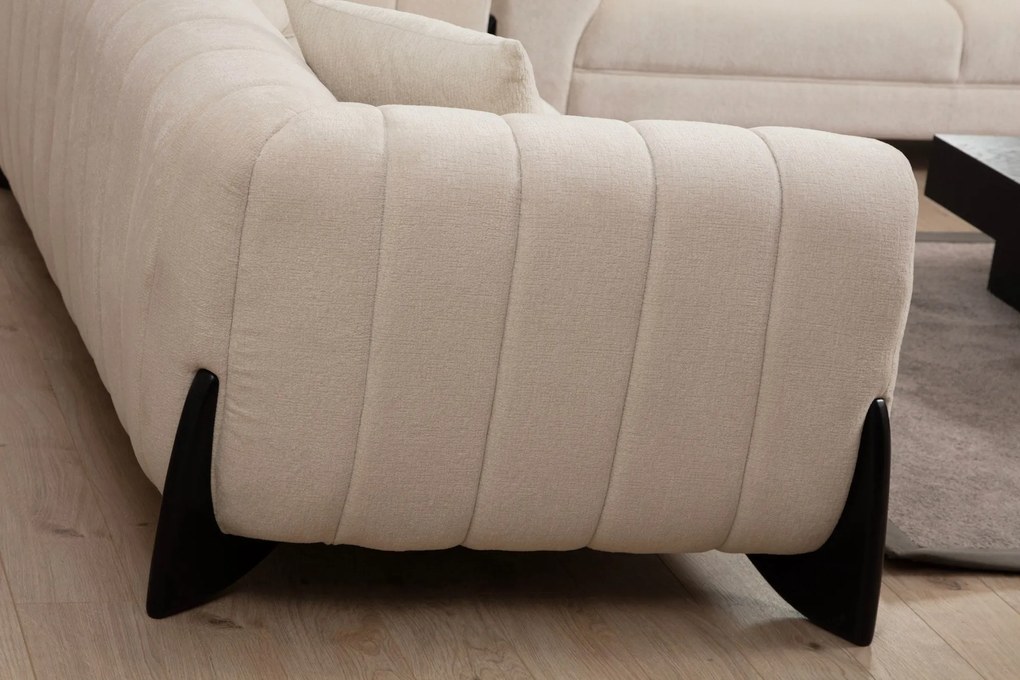 Sofá de 3 Lugares Sandreo – Branco – 248x100x70 cm