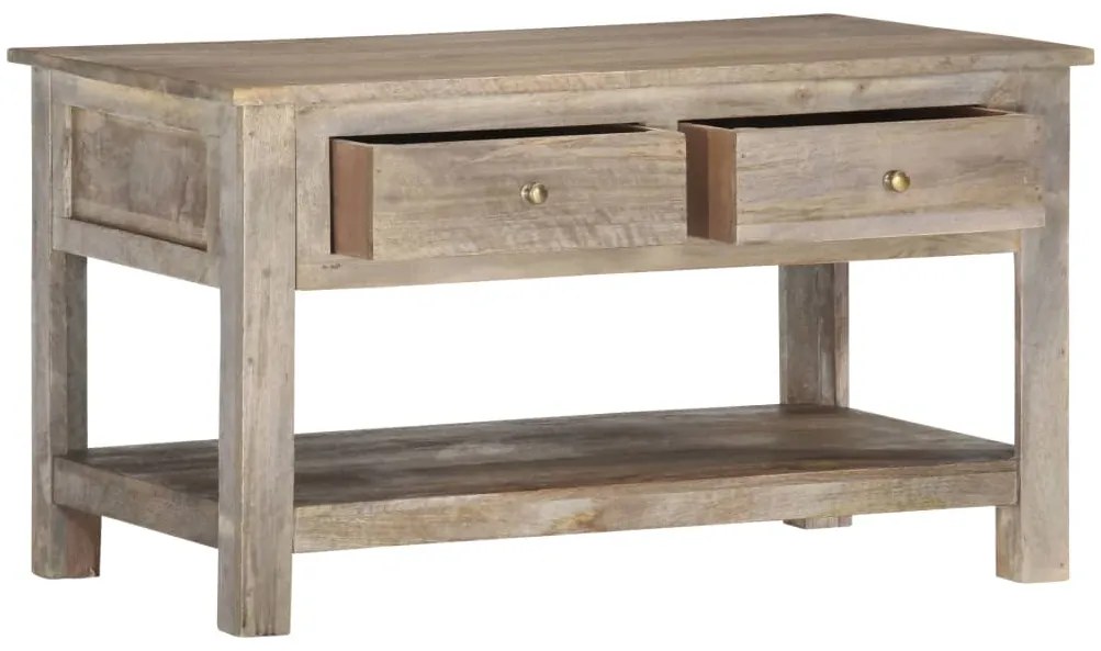 Mesa de centro 82x52x47 cm madeira de mangueira maciça