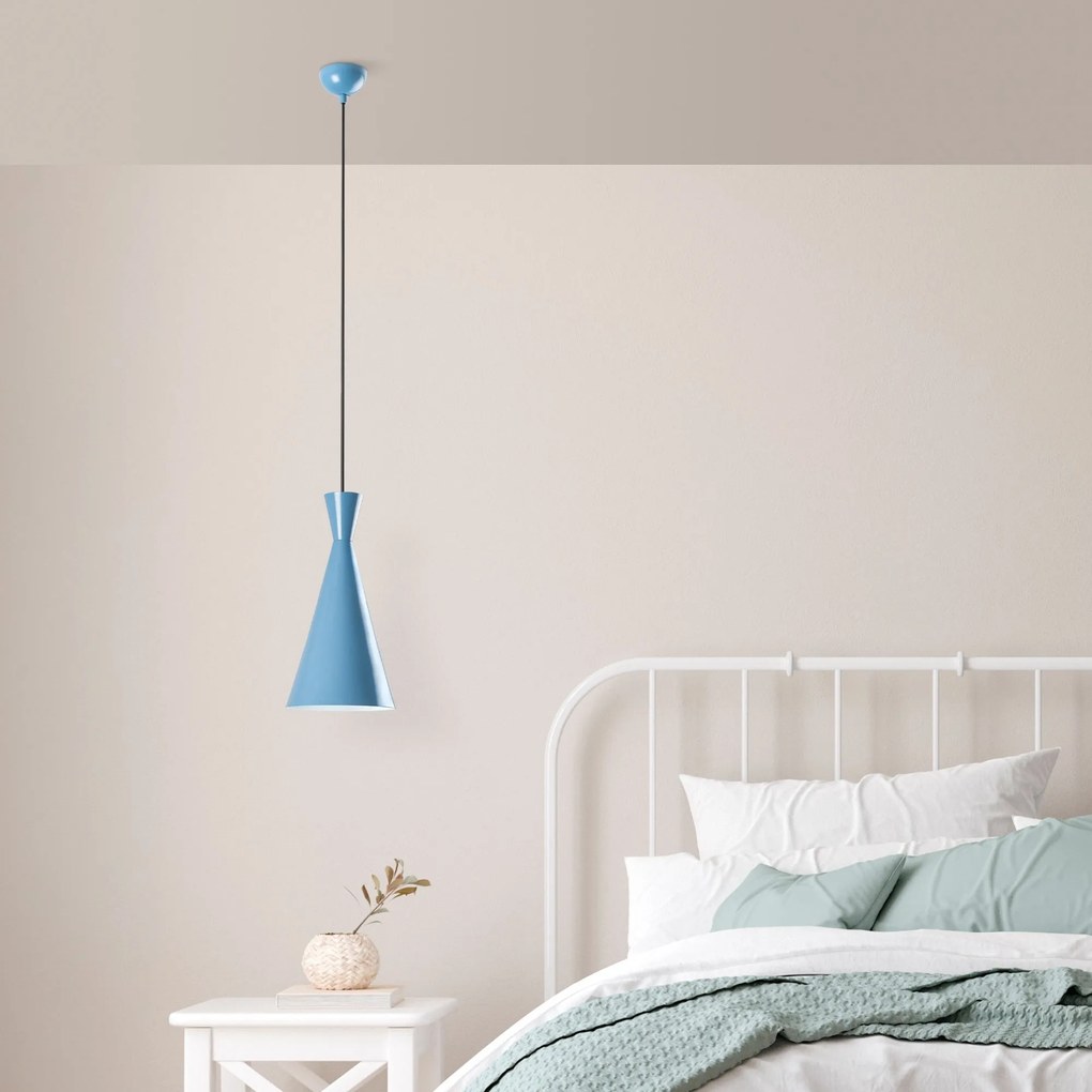 Candeeiro Tom - Azul Claro - Ø19 h:37 cm