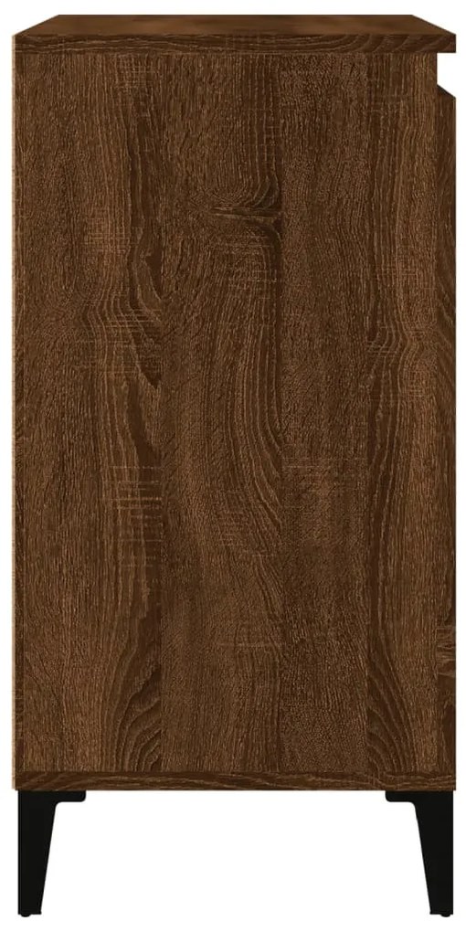 Mesa cabeceira 40x35x70 cm derivados madeira carvalho castanho