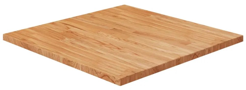 vidaXL Tampo mesa quadrado 70x70x2,5cm carvalho tratado castanho-claro