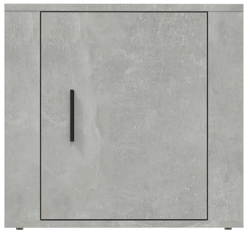 Mesa de cabeceira 50x39x47 cm cinzento cimento