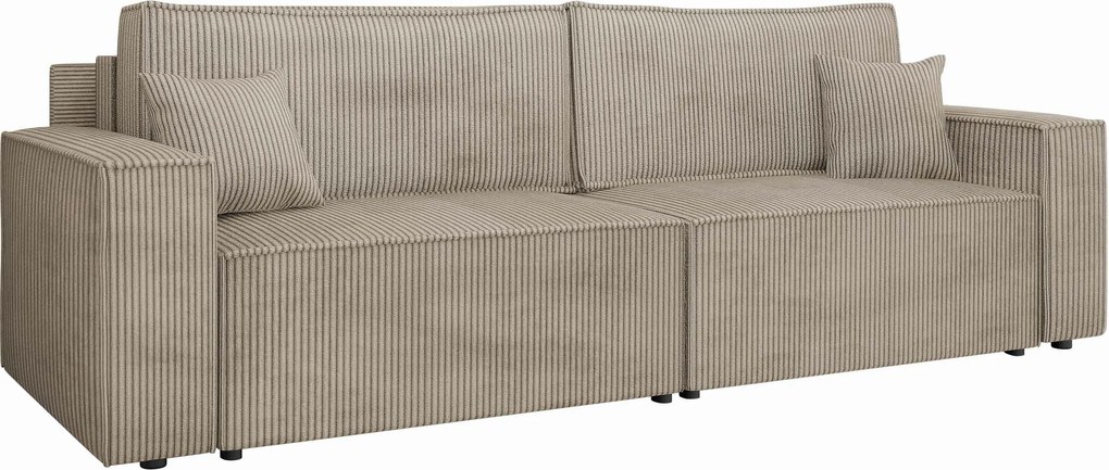 Sofá-cama Shelton 106, Cama com arrumação, 82x245x90cm, 102 kg, Pernas: Plástico