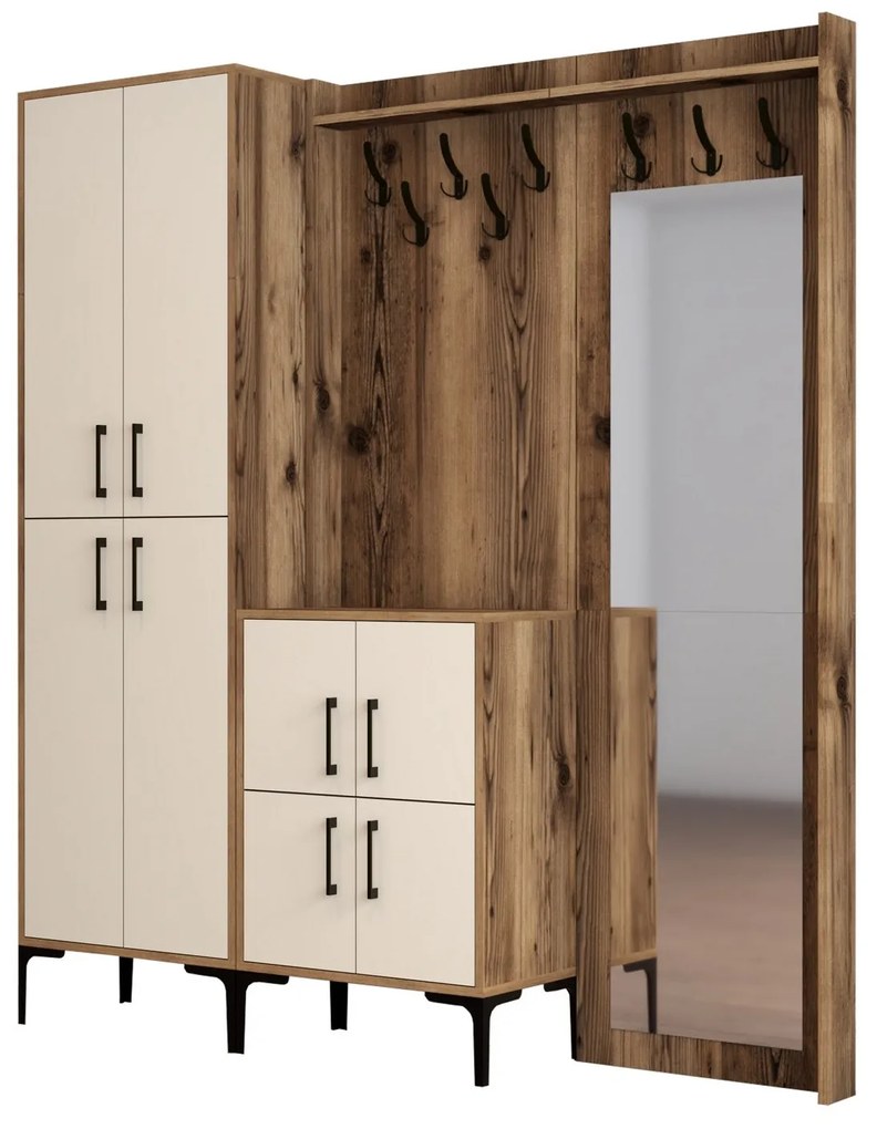 Cabide Berlin ABC – Nogueira – 180 cm x 200 cm x 35 cm