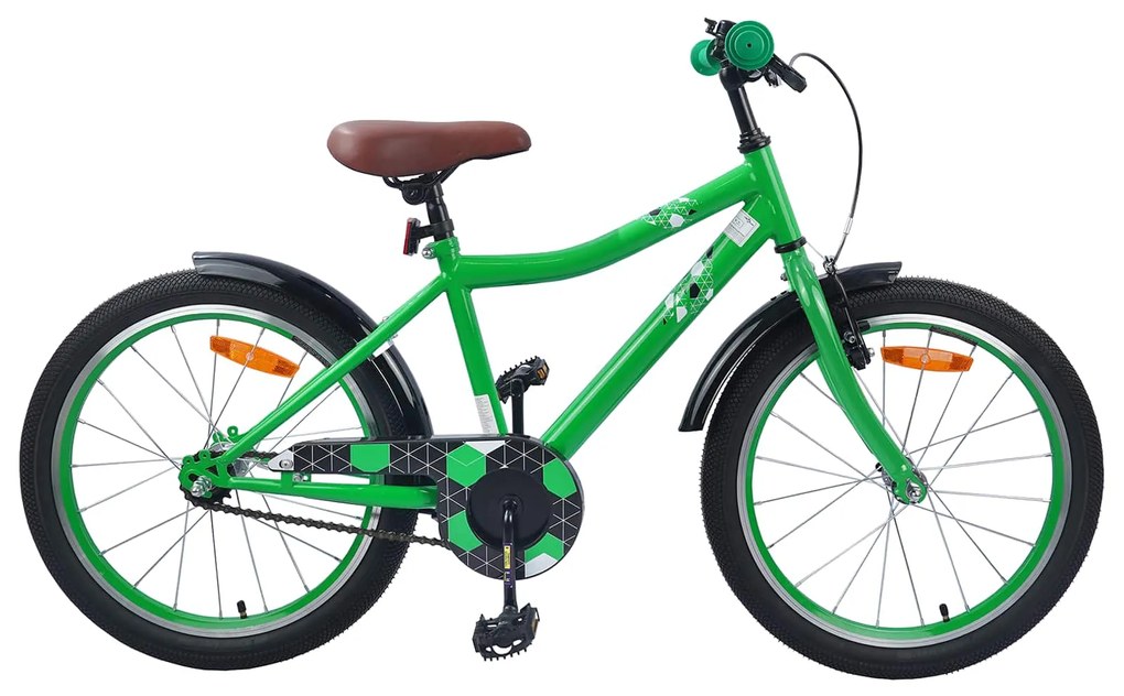 vidaXL Bicicleta Infantil 20 Polegadas para 6-11 Anos Verde