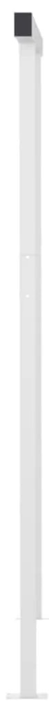 Toldo retrátil automático com postes 6x3,5 m cor creme